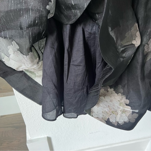 New Zimmermann Balance Long Sleeve Mini Dress in Black - Picture 12 of 15